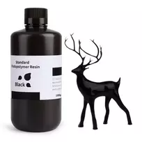 3D derva Elegoo standartinė juoda 1kg