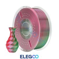 3D plastikas ELEGOO PLA šilkas žalia raudona (Arbuzinė) 1.75mm/1kg