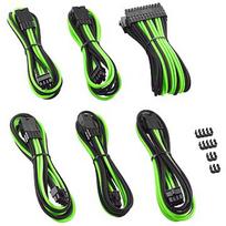 CableMod Pro ModMesh Cable Extension Kit, Black/Green CM-PCAB-BKIT-NKKLG-3PK-R