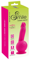 Sweet Smile Powerful Vibrator Silicone Dual Motor 19cm Black