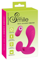 Sweet Smile RC Flexible Dual-Motor Silicone Vibrator, Pink, 11cm