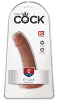 Pipedream King Cock 6" Model Tan with Suction Base, 17 cm, PVC