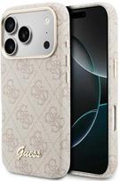 Dėklas GUESS case for IPHONE 17 Pro Max compatible with MagSafe GUHMP17X5P4FWMSP (PU FW 4G Script) pink