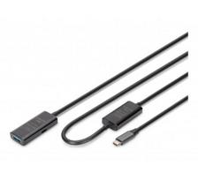 Digitus | Active USB 3.2 Gen1 5G extension cable | DA-73111 | USB-C to USB-A