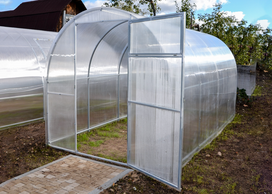 Šiltnamis Agro Kompakt, plieninis vamzdis 20×20 mm, PK 6 mm, 3 x 6 m