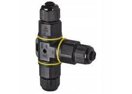 Sujungimo modulis T formos, 3 laidams, 0.5 - 2.5 mm2 IP68, 450V 24A