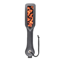 Sportsheets Amber Spanker Gold-Tortoiseshell Impact Paddle, Rigid Handle