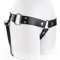 Sportsheets Montero Adjustable Harness Black Faux Leather System