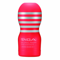 Tenga Original Vacuum Cup Medium Intimate Stimulation System Red-White