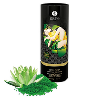 Shunga Bath Salts Lotus Flower 500g - Dead Sea Crystals, Sky Blue
