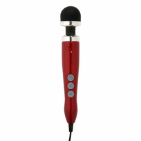 DOXY Number 3 Die Cast Wand Massager Candy Red Lightweight 28cm