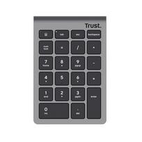 Trust Xalas skaitmeninė klaviatūra nešiojamam kompiuteriui/PC RF belaidė sidabrinė