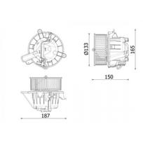 Salono ventiliatorius MAHLE ORIGINAL AB 332 000P