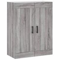 Prie sienos montuojama spintelė，Spintelė daiktams, pilka, 69,5x34x90cm, mediena CFE41798