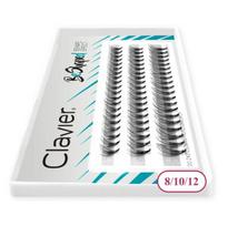 Priklijuojami blakstienų kuokšteliai Clavier BeShaped Mix B 10D - 8-10-12 mm