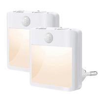LED naktinė lemputė su judesio ir šviesos jutikliu, 2 vnt.