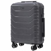 Rankinio bagažo lagaminas Wings crake 20", tamsiai pilkas, polikarbonatas, TSA užraktas, premium klasė