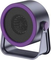 Nešiojamas elektrinis ventiliatorius šildytuvas, violetinis