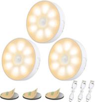 8 LED naktinės lemputės su judesio jutikliu pakuotėje