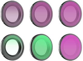 6 „Sunnylife 1/4 Juodas Mist“ + CPL + ND8 + ND16 + ND32 + ND64 filtrų rinkinys, skirtas „Osmo Nano“