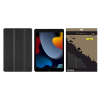 Tactical Book Tri-Fold Case for iPad 10.2 2019/2020/2021 / Black