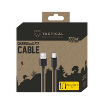 Tactical Smooth Thread USB-A to USB-C Cable, 1m / Black