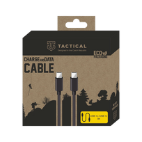 Tactical Smooth Thread USB-C to USB-C Cable, 1m / black