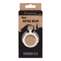 Tactical Airtag Beam Rugged 2.0 Protective Case for AirTag / white