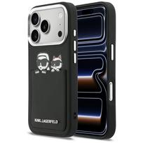 KARL LAGERFELD case for IPHONE 17 Pro KLHCP17L6PCSPKCK (PU with K AND C Print  AND  Pocket) black