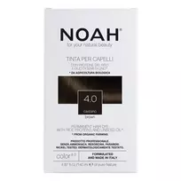 NOAH Permanent Hair Dye 4.0 Castano Brown ilgalaikiai plaukų dažai, 140 ml