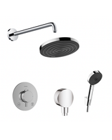 Potinkinė termostatinė dušo sistema HANSGROHE Pulsify S 260 mm, 1 jet, chromas