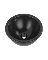 Po stalviršiu montuojamas praustuvas VILLEROY & BOSH Loop & Friends 330 mm, juodas-matinis su CeramicPlus danga