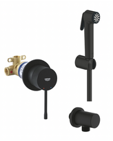 Bidete dušelio rinkinys GROHE Essence su Tempesta-F Trigger galvute, juodas-matinis