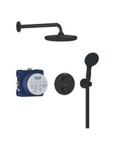 Potinkinis termostatinis dušo komplektas GROHE Precision 250, juodas-matinis, 348832430