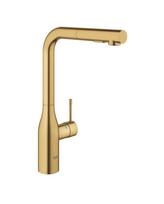 Virtuvės (plautuvės) maišytuvas su ištraukiama žarnele GROHE Essence, brushed cool sunrice, 30504GN0