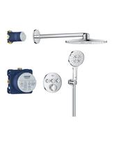 Potinkinis termostatinis dušo komplektas GROHE Grohtherm SmartControl Rainshower SmartActive 310, chromas, 34863000