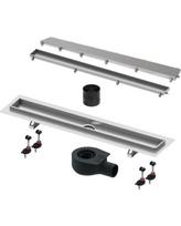 Dušo latako rinkinys TECE linus su dvipusėmis grotelėmis Tile/Steel 6 in 1, - 900 mm