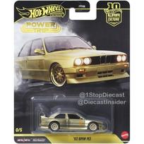 PRE-ORDER Hot Wheels Premium Power Trip 2026 Modeliukas Chase 92 BMW M3 E30 Gold