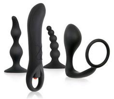 Analinių stimuliatorių rinkinys, juodas