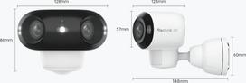 Reolink Argus 4 PRO B740X~ 8MP 180° Dual-Lens WiFi-6 ārējā kamera ar akumulatoru