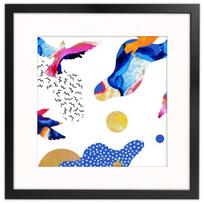 Nuotraukų rėmelis su passe-partout, FRAMAI, juodas rėmelis 40×40 cm su passe-partout langu 30×30 cm nuotraukai
