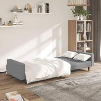 Dvivietė sofa-lova，Poilsio sofa, šviesiai pilkos spalvos, aksomas CFE40663