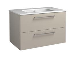 Apatinė spintelė su stalčiais, praustuvu, rankenomis, Kame Joy, taupe, 81 cm, 12113513
