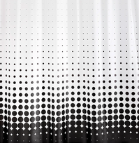 Dušo užuolaida Ridder Blacky, 180x200 cm, balta, 31840