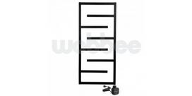 Elektrinis rankšluosčių džiovintuvas Wobbee Welly 50x110 cm, dešininis, juodas