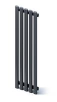 Rankšluosčių džiovintuvas Regnis Lazur 33x120 cm, matinė juoda (struktūrinė)