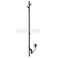 Elektrinis rankšluosčių džiovintuvas WOBBEE Burton 150 cm, juodas