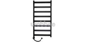 Džiovintuvas WOBBEE TENBY BLACK 50x100cm, kairinis, juodas su laidu