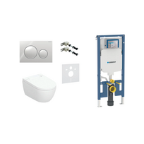 Geberit AquaClean Alba Comfort komplektas su Duofix Sigma 8 cm WC potinkine montavimo sistema