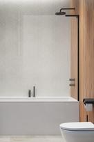 Vonios sienelė Modo SL Black PNJ II 80L cm kairė, 800 H 1500 matinis juodas/rudas stiklas 10316080-54-01L